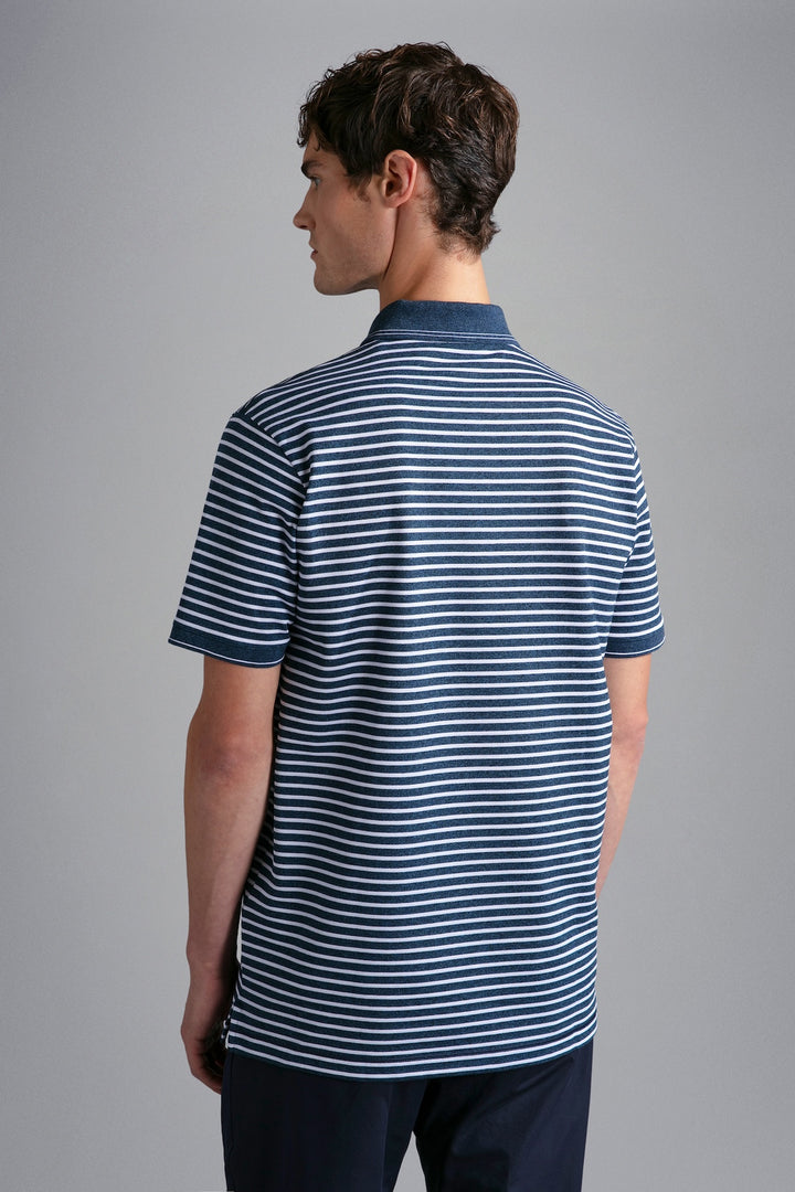 Striped polo shirt