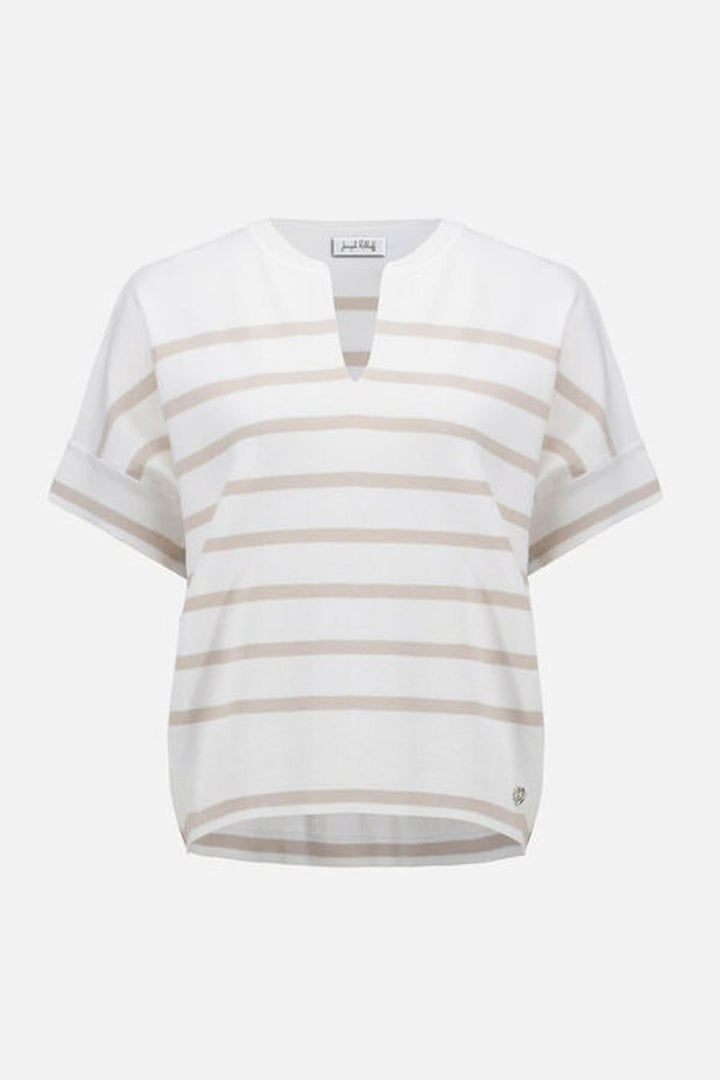 Chandail rayé encolure fendue