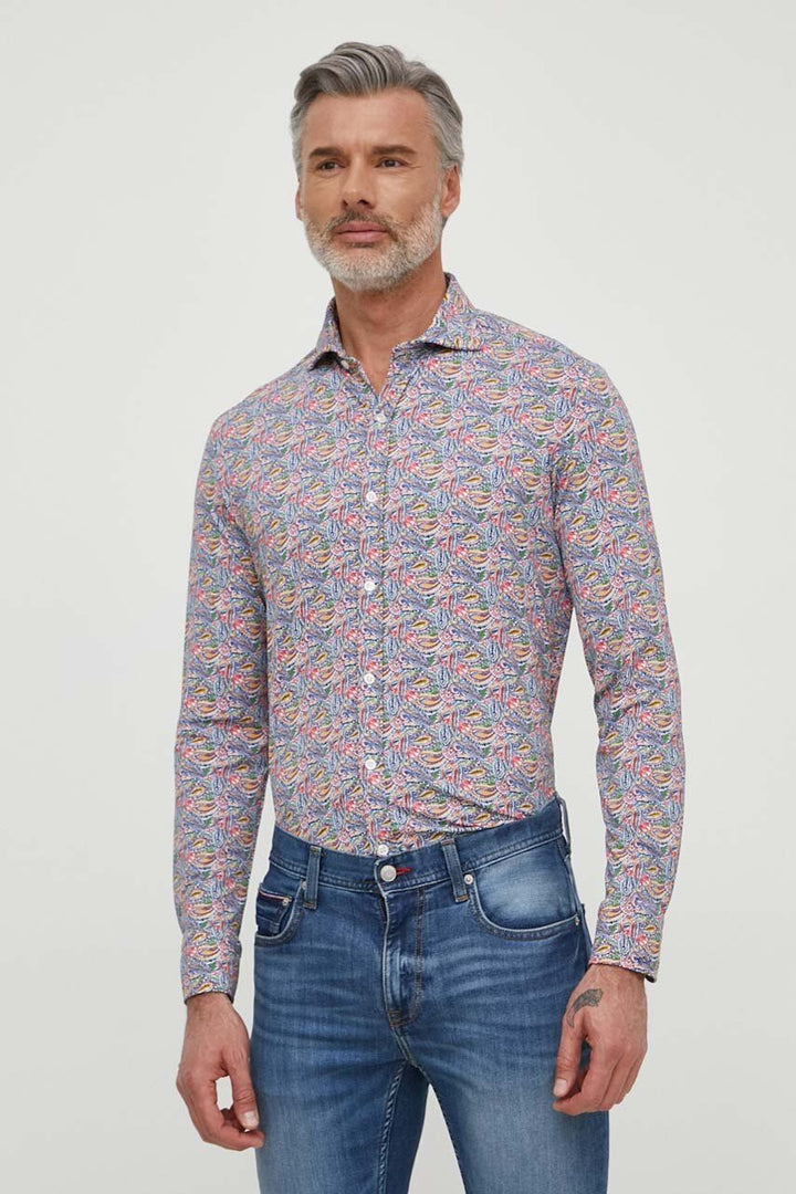 Multicolor stretch shirt