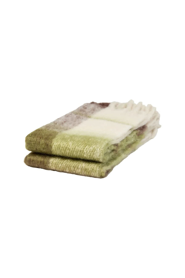Foulard à carreaux avec franges pour femme Numph