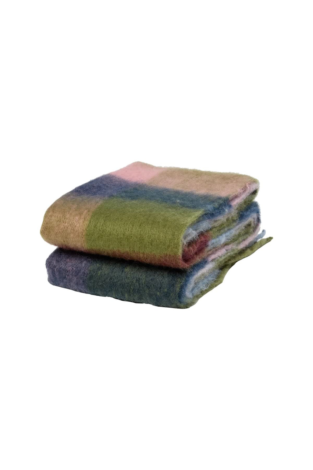 Foulard à carreaux avec franges pour femme Numph