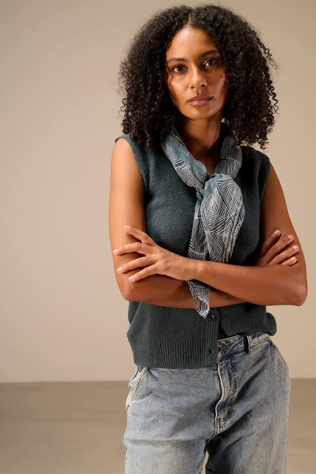 Foulard à imprimé graphique pour femme Nile