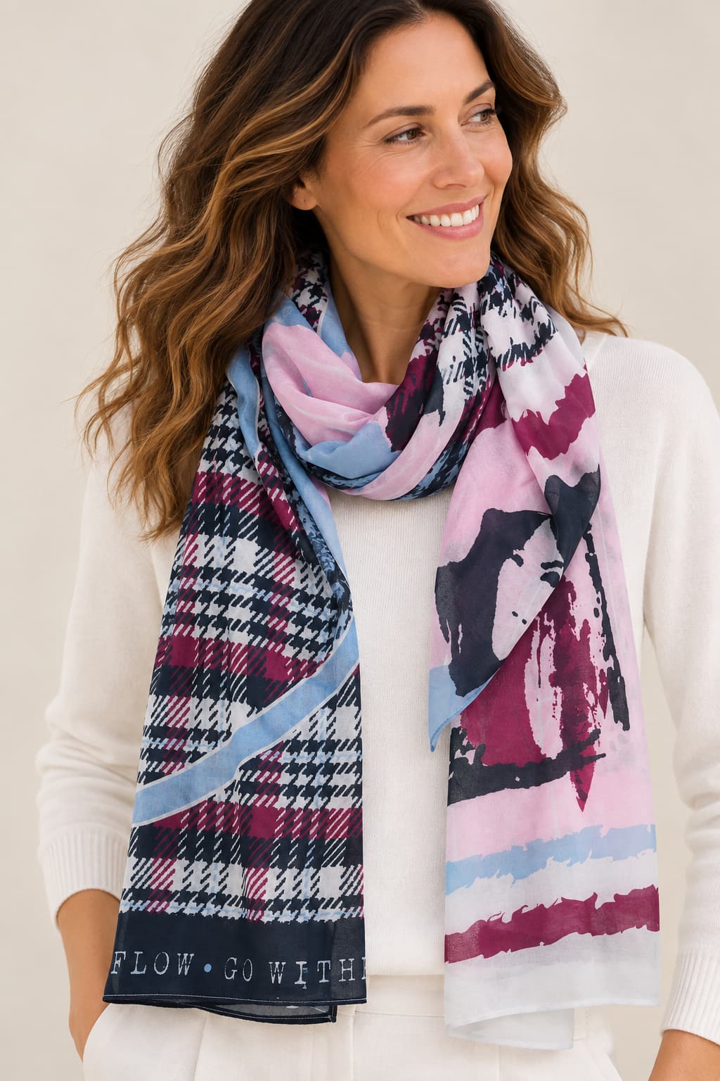 Foulard à imprimé mixte pour femme kennys