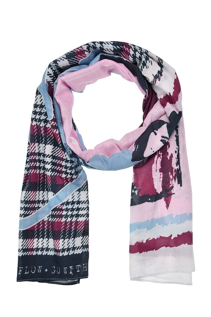 Foulard à imprimé mixte vue de face pour femme kennys
