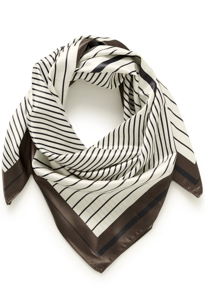 Vue de détail foulard à rayures multicolores Kaffe pour femme - Valérie Simon