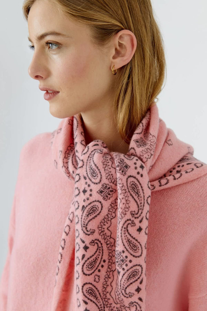 Foulard triangulaire à motif paisley pour femme Oui
