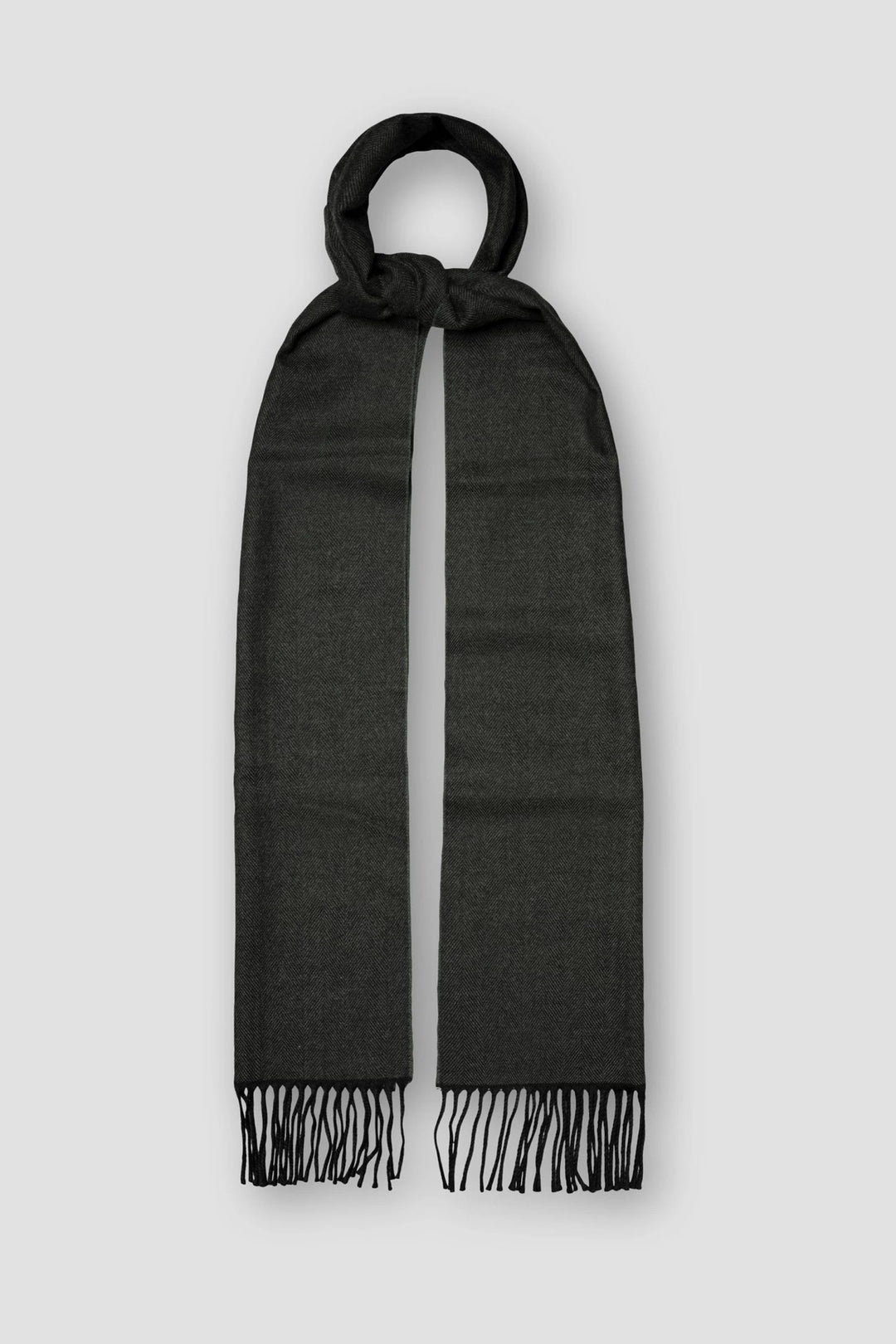 Herringbone wool scarf