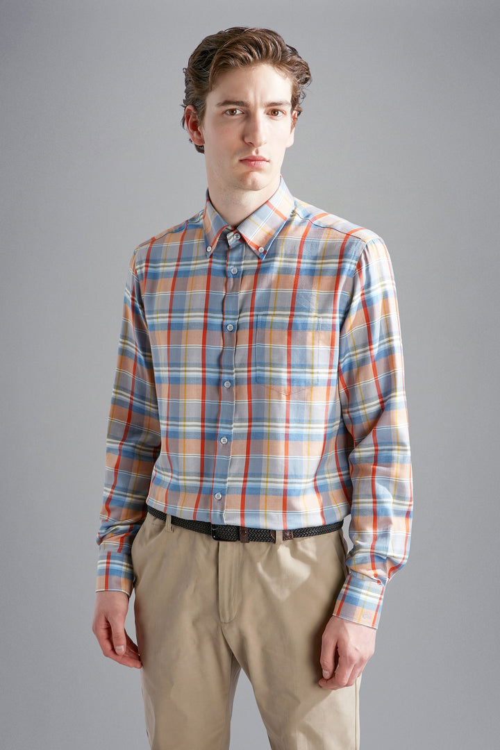 Multicolored checked shirt