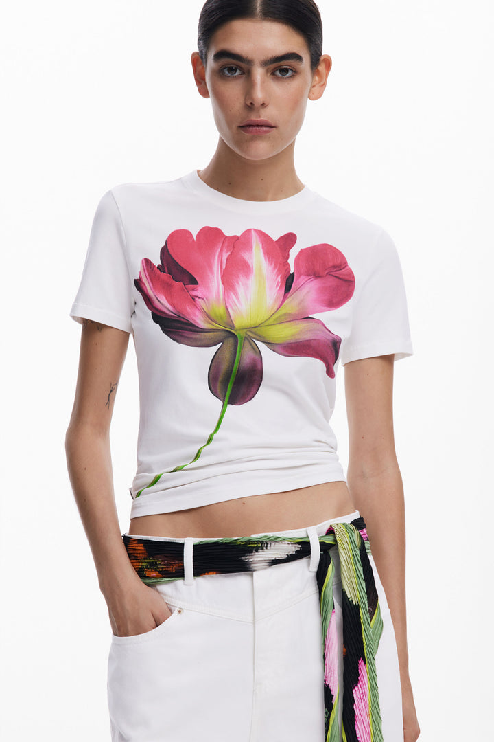 Flower print t-shirt