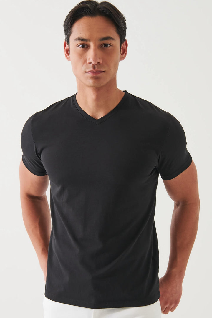 T-shirt with V-neck