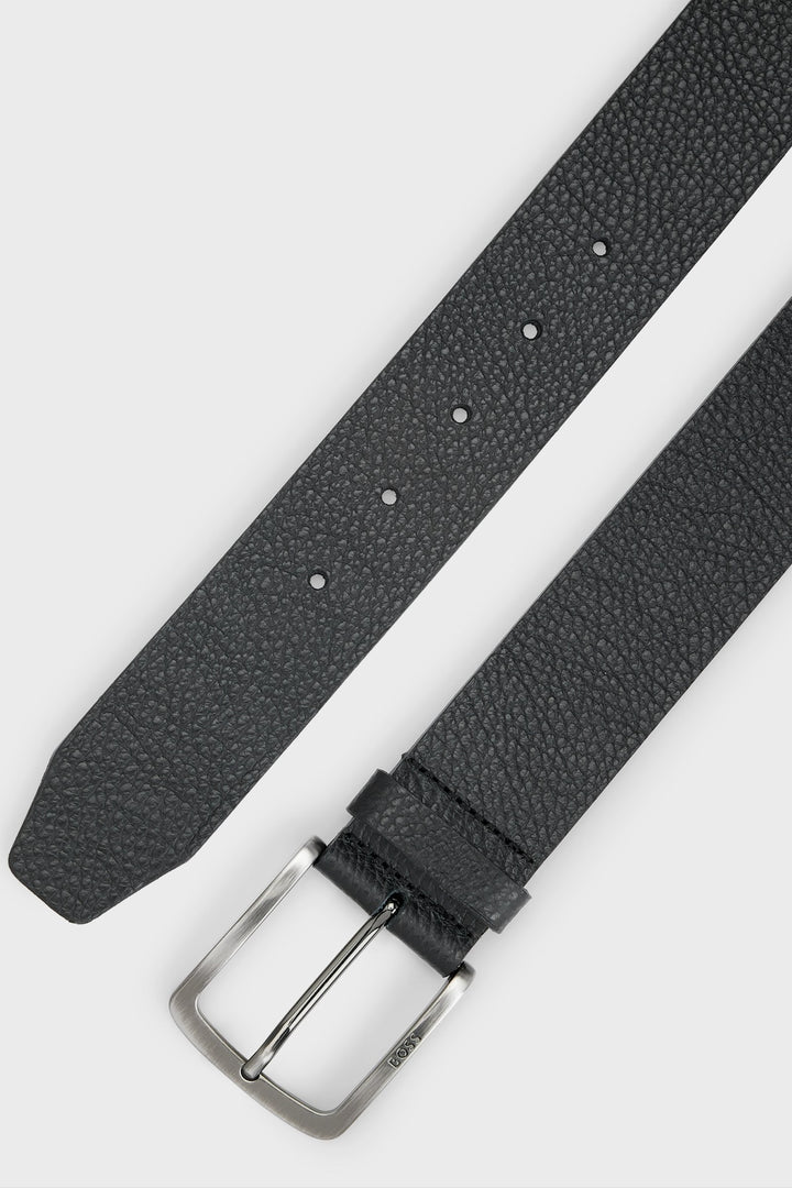 Italian grain leather belt