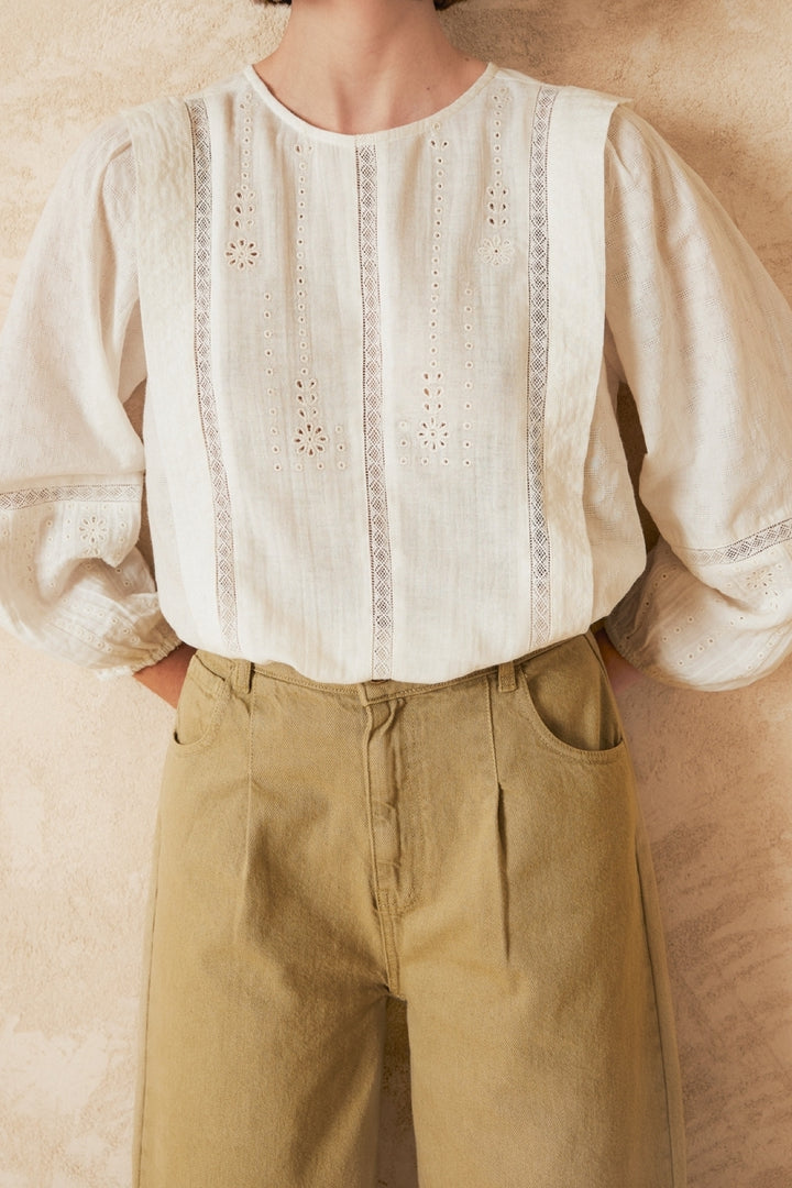 Blouse avec motifs bohème