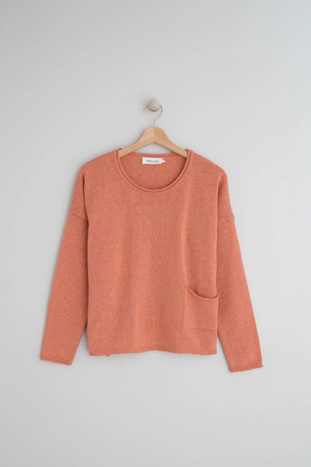 Plain knit sweater