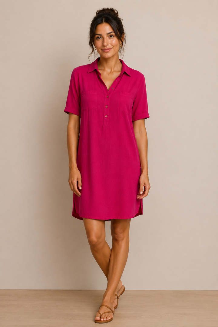 Casual shirt dress