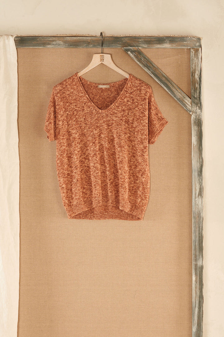 Short sleeve sweater