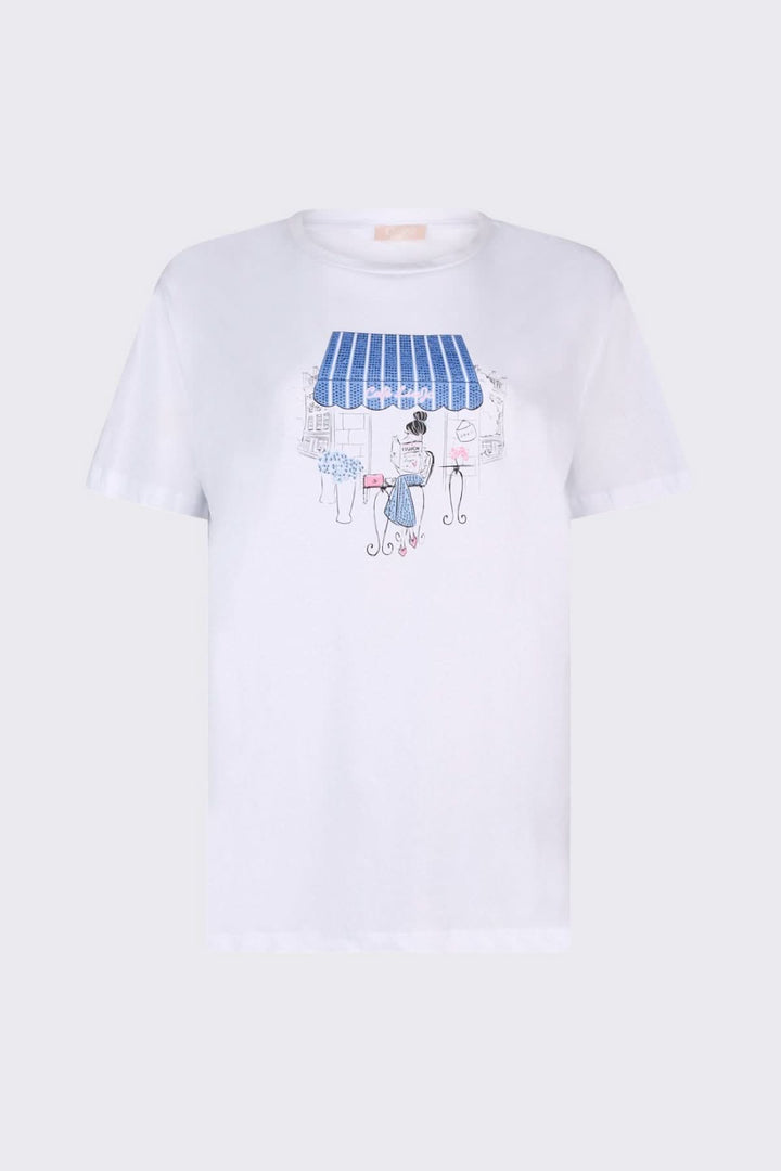 Short-sleeve T-shirt with graphic print