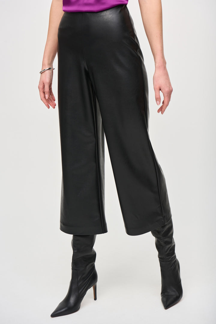 Leather effect pants