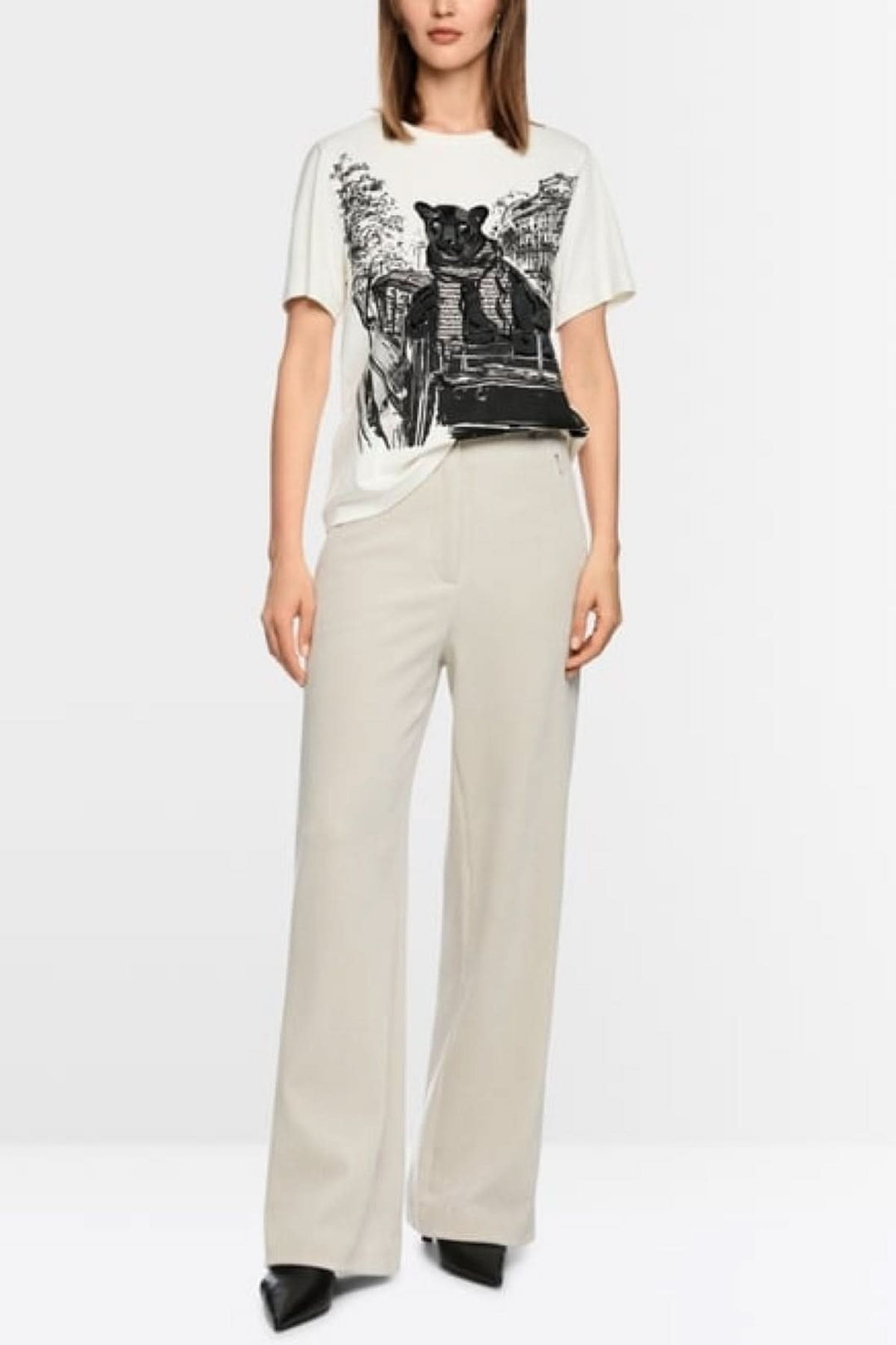 T-shirt with panther print