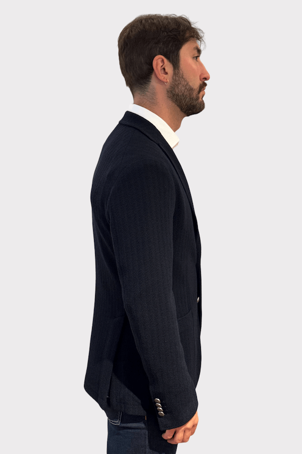 Textured wool blazer