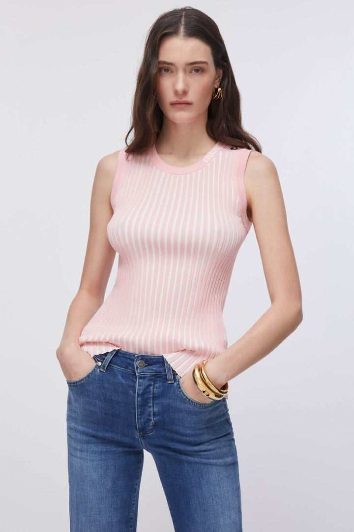 Camisole en maille côtelée