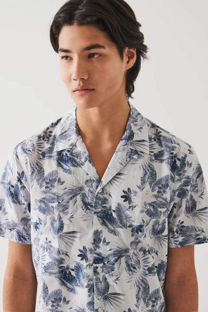 Leaf print shirt