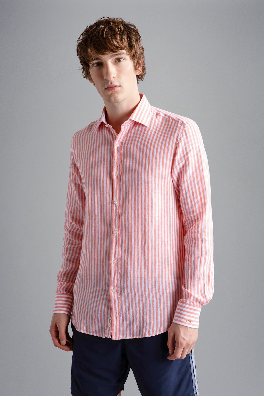 Linen striped shirt