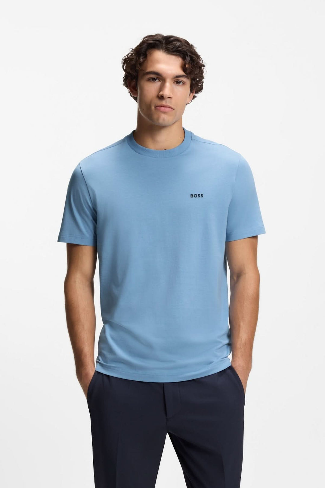 T-shirt en coton extensible avec logo