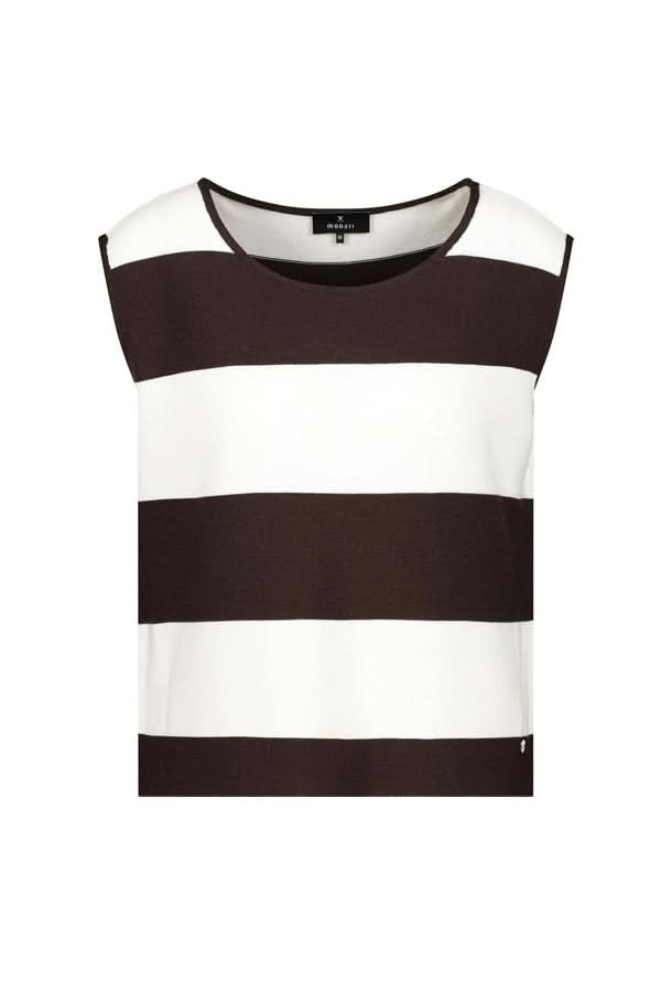 Striped knit tank top