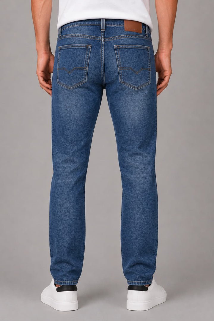 Back view of Black Bull slim-fit denim jeans Fit for men - Valérie Simon