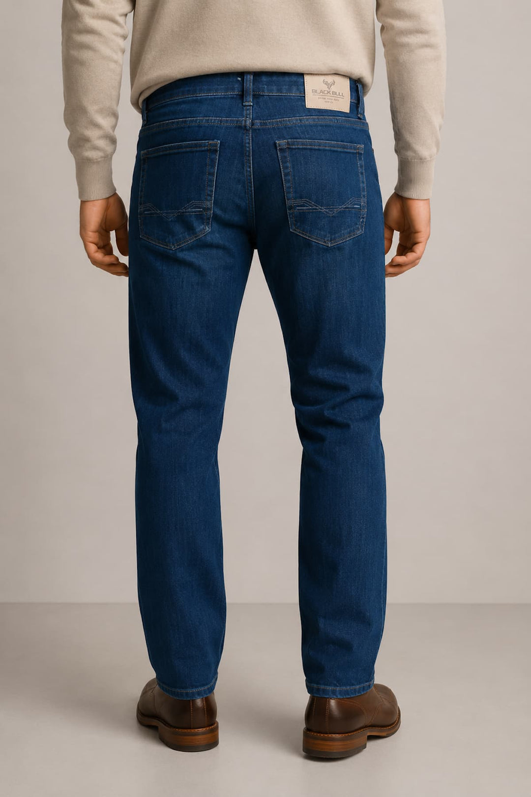 Rear view of Black Bull modern men&