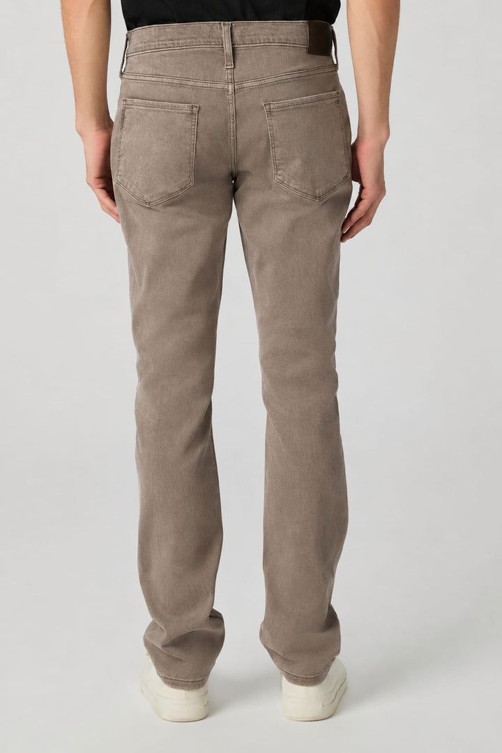 Vue latérale jean Lennox Paige pour homme gris détails coutures - Valérie Simon
