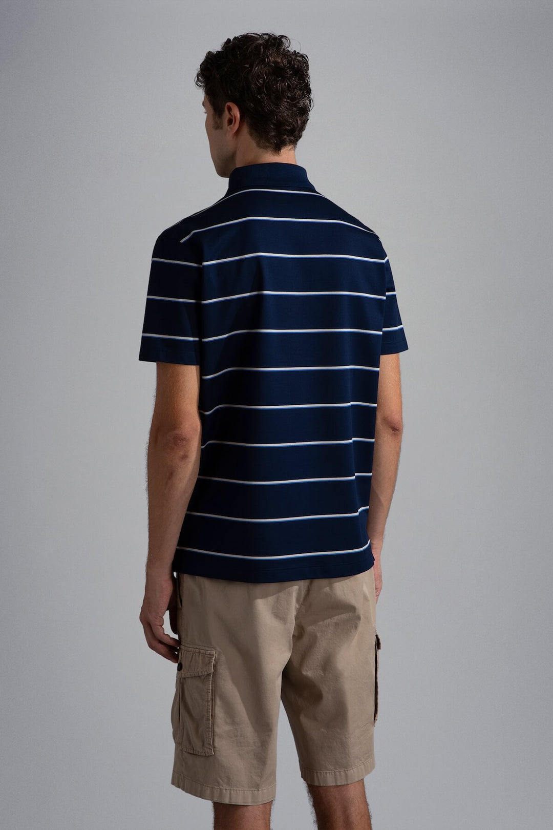 Striped polo shirt