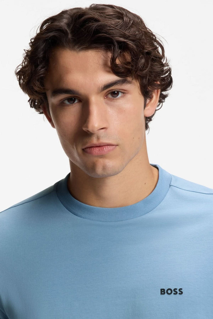 T-shirt en coton extensible avec logo