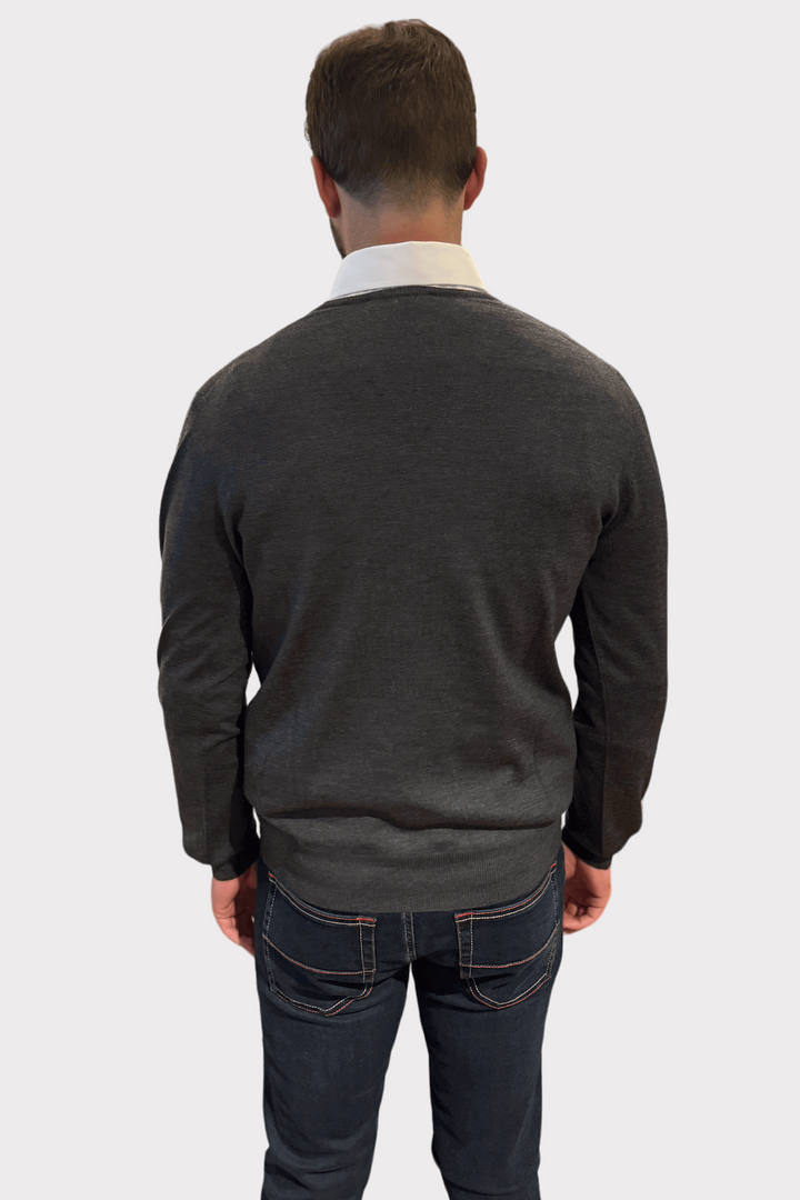 Wool V-neck sweater