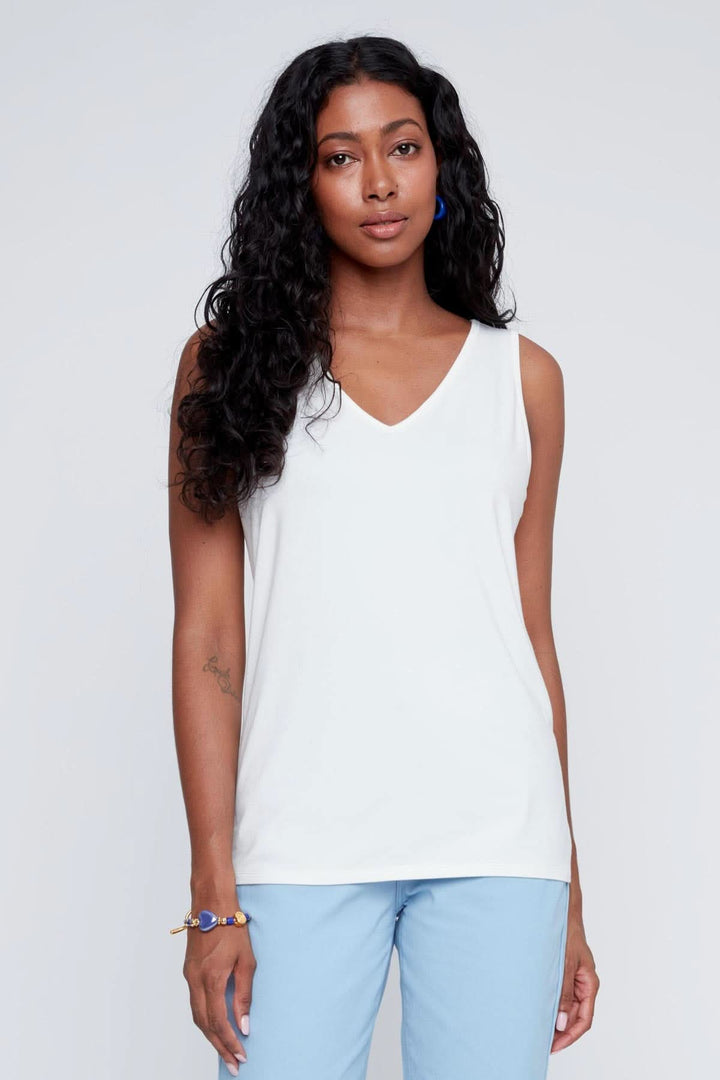 Flowy V-neck tank top