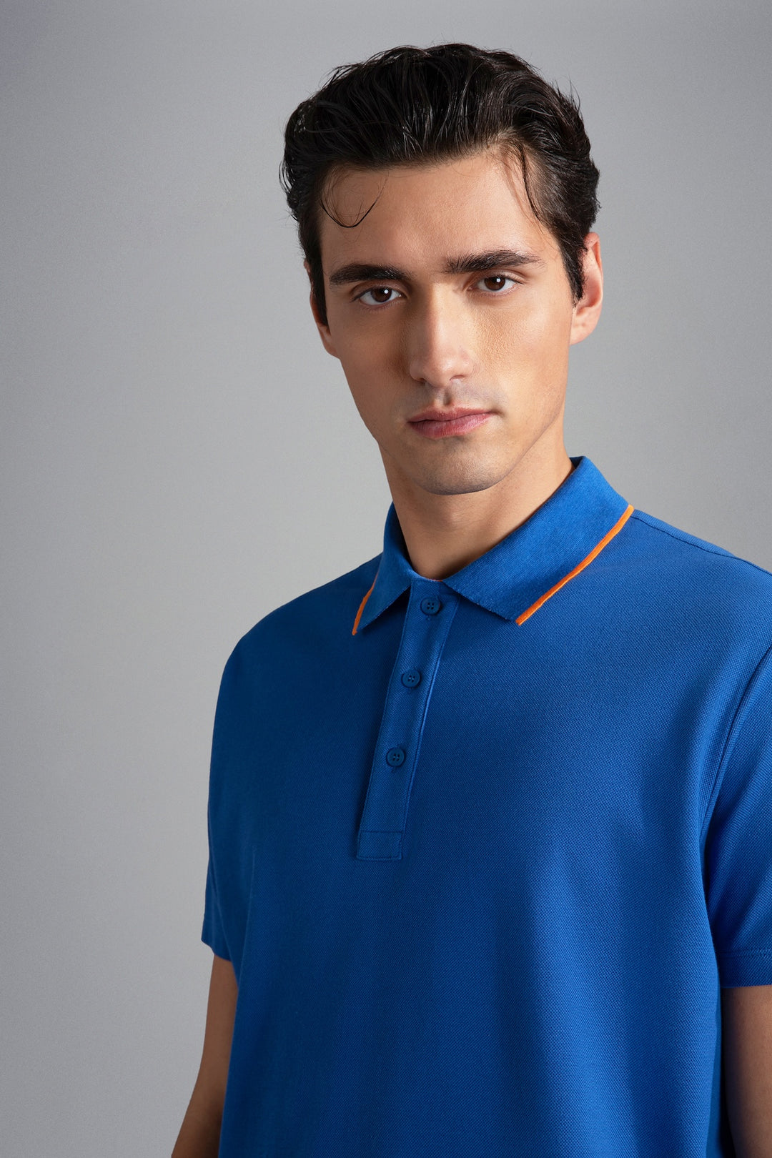 Polo shirt with orange details