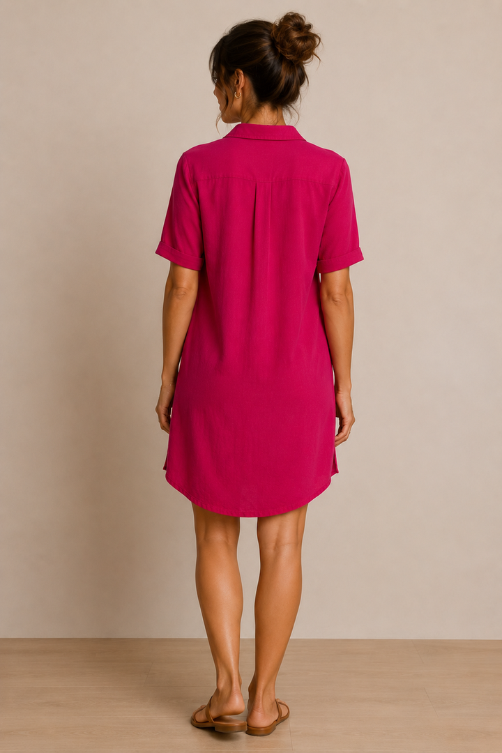 Casual shirt dress