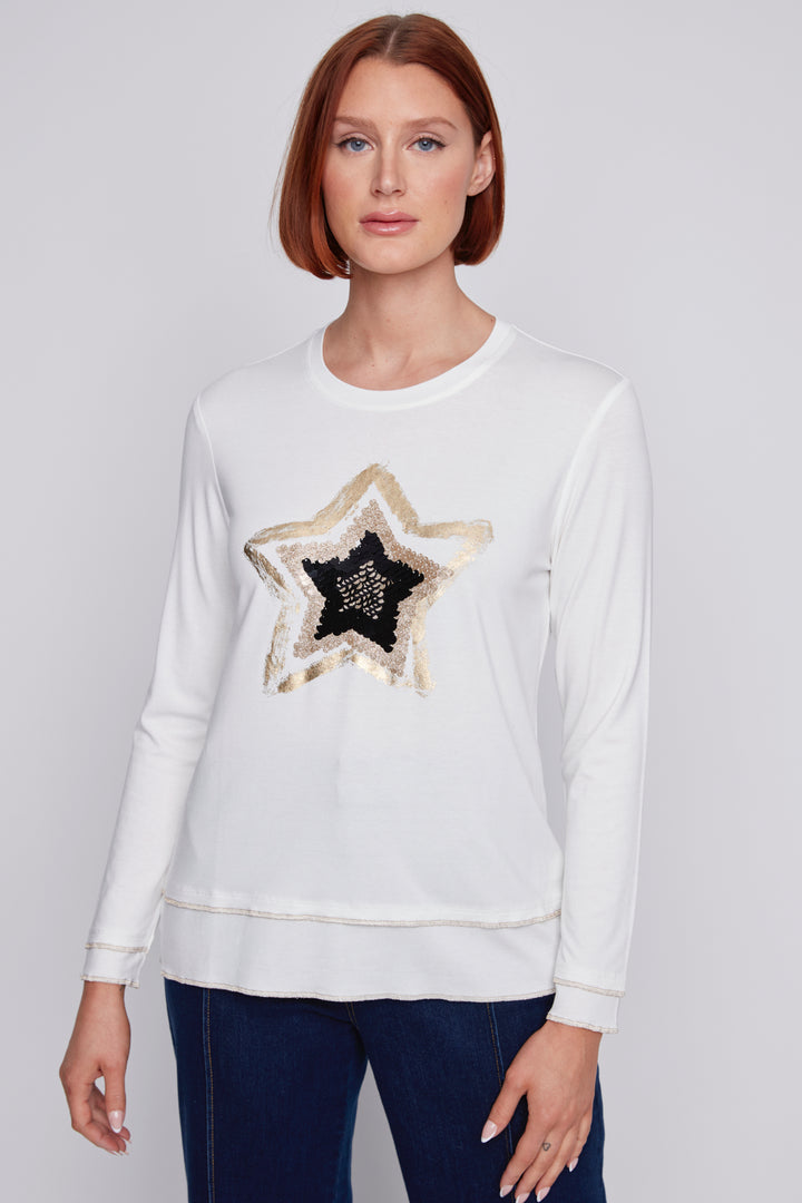 Star print t-shirt