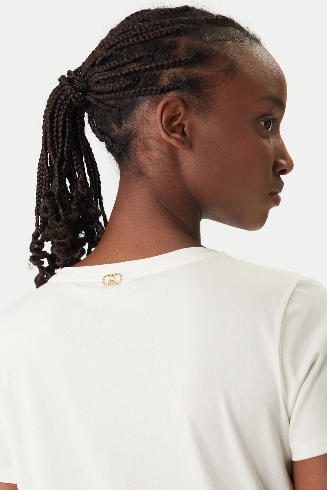 T-shirt avec appliqué floral