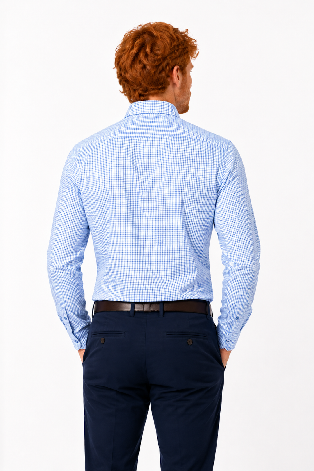 Chemise habillée micro carreaux