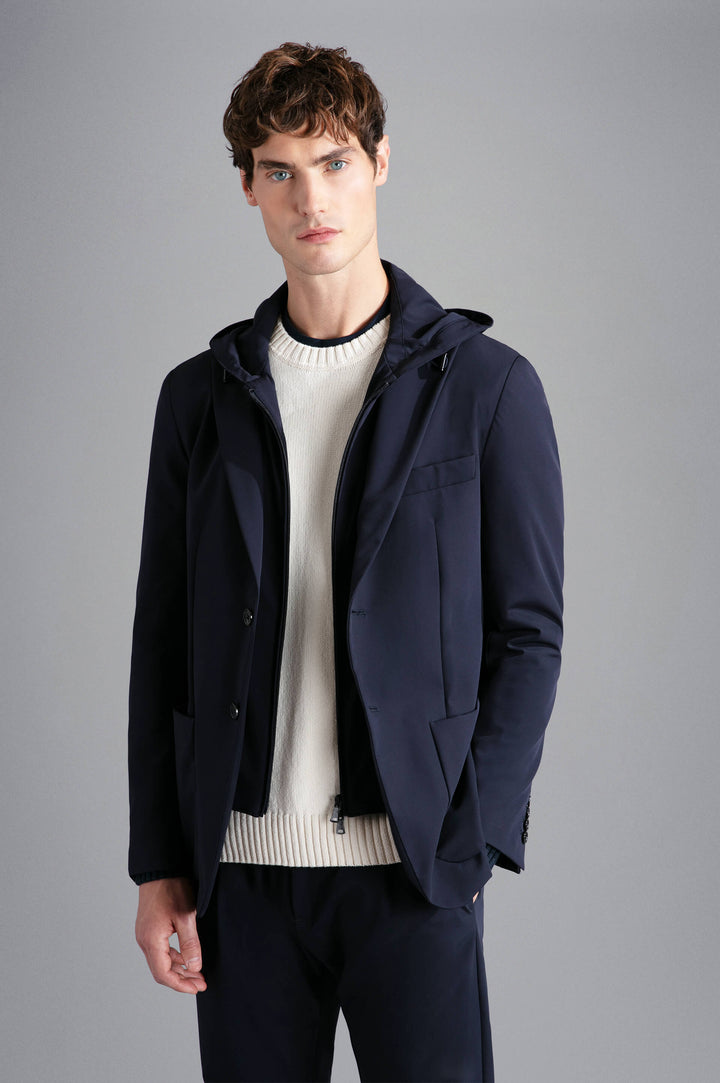 Stretch hooded jacket