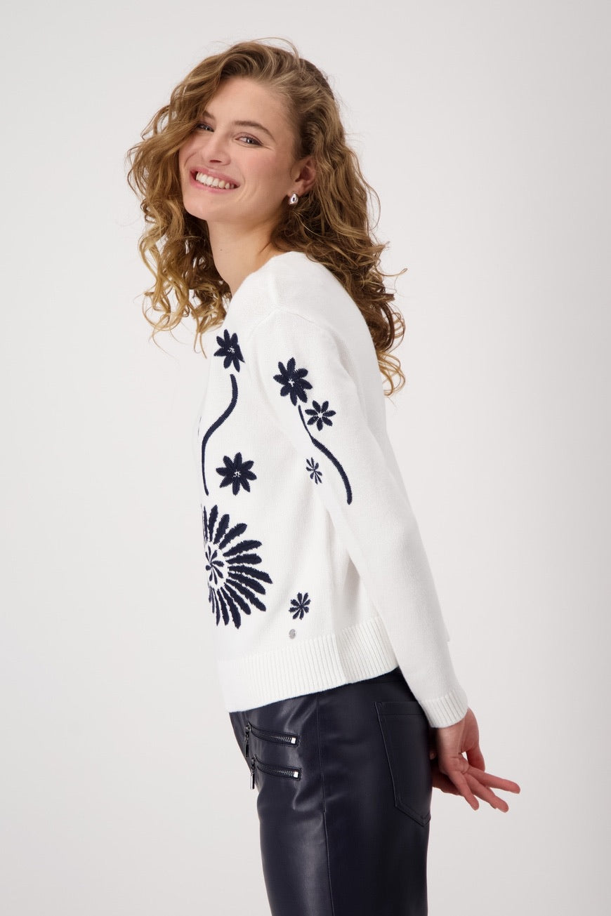 Sweater with embroidery