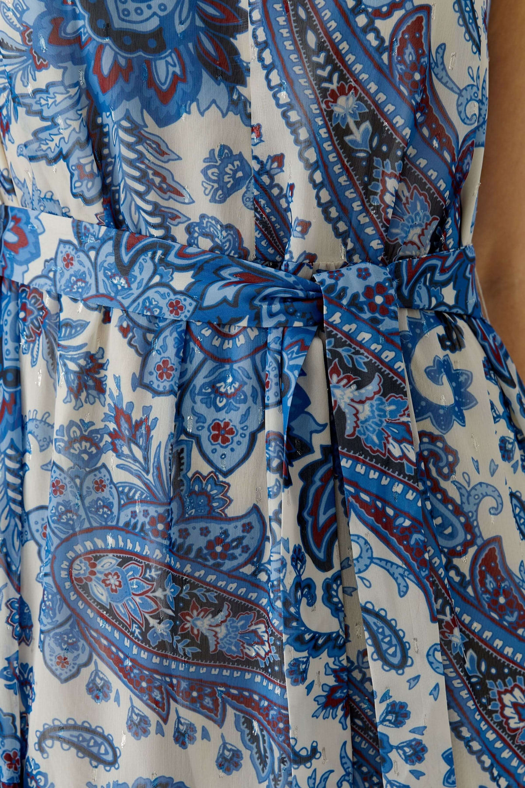 Robe longue à imprimé paisley