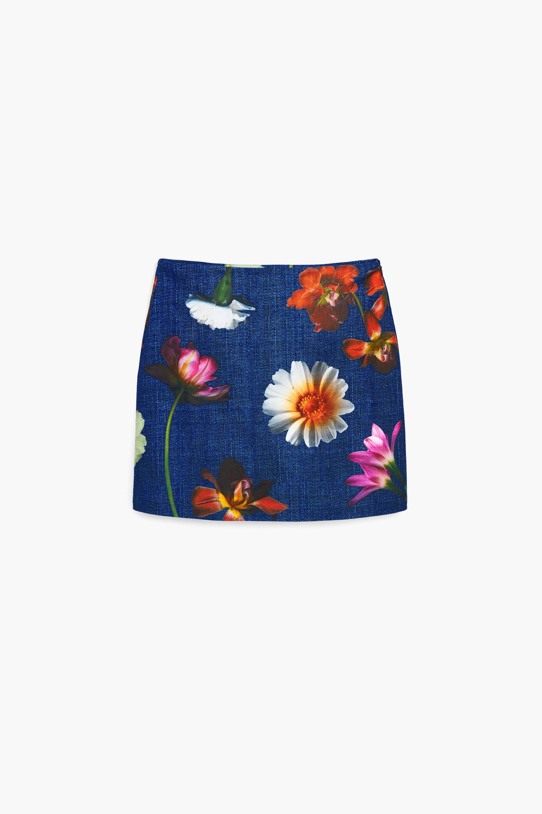 Short floral skirt