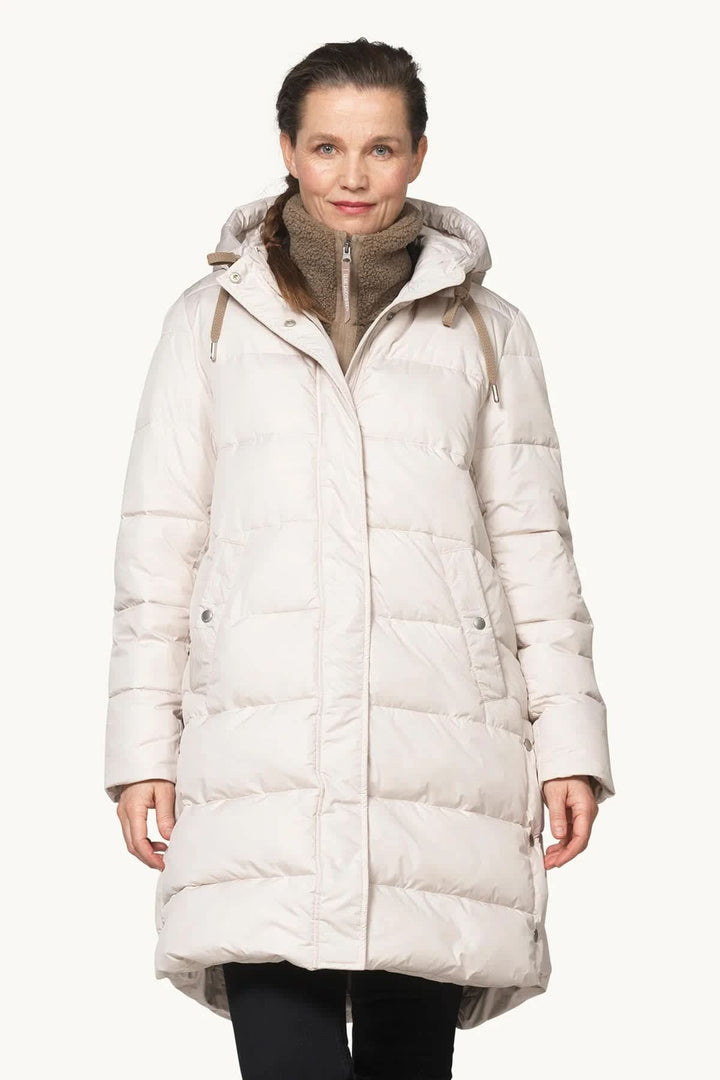 Manteau d’hiver matelassé long à capuchon pour femme Ilse Jacobsen