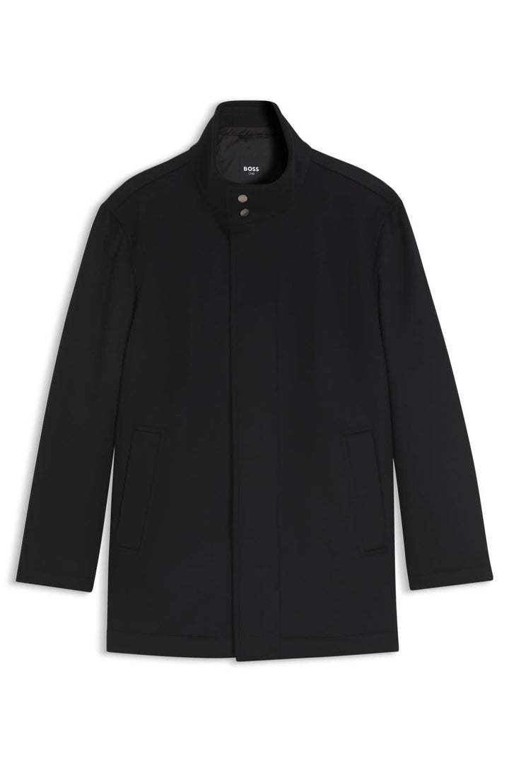 Manteau habillé à col montant vue de face pour homme Hugo Boss