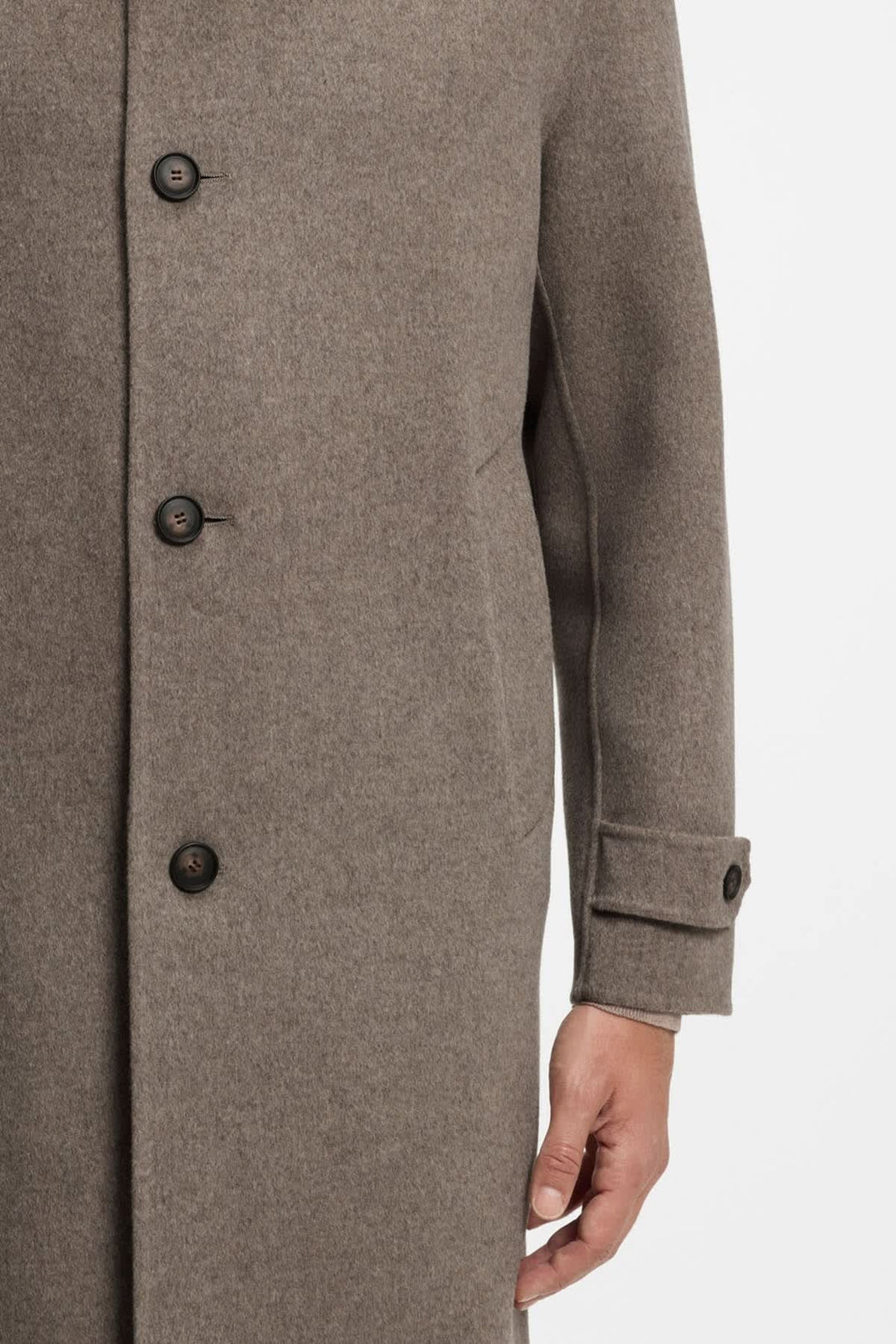 Manteau long classique à boutons pour homme Hugo Boss