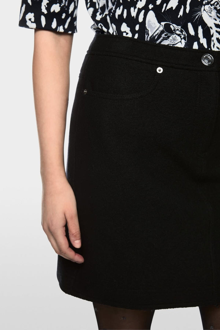 Mini-jupe en laine vierge pour femme Marc Cain