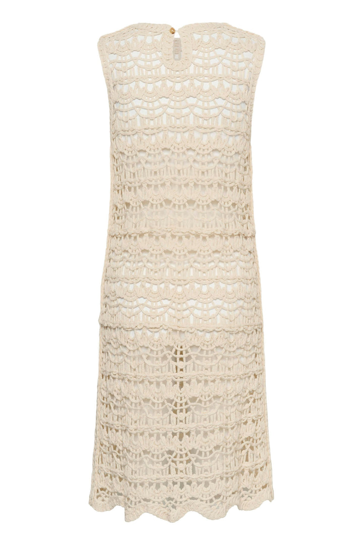 Nete Openwork Crochet Dress