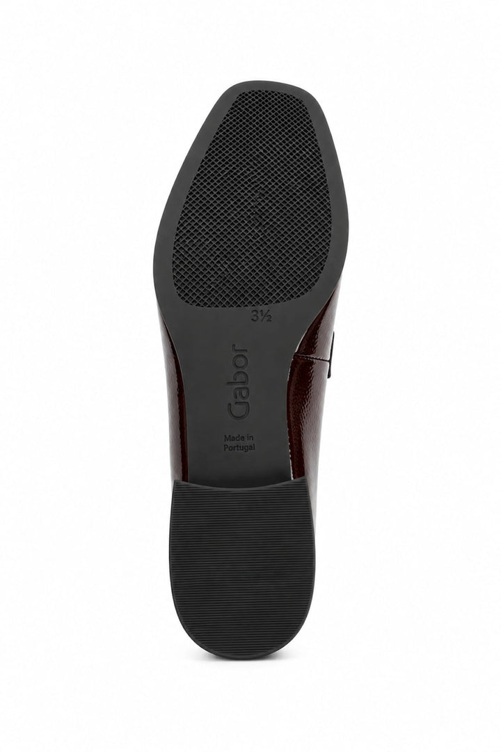 Mocassins vernis à petit talon pour femme Gabor